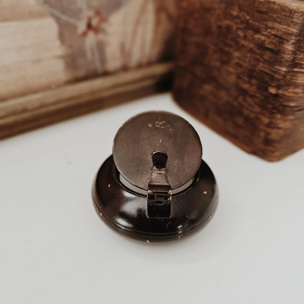 Vintage Dark Brown Metal Candle Holder/Trinket Dish - Picture 4 of 5